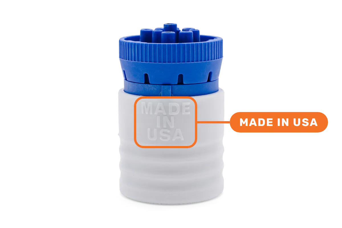 MADE IN USA molded into the side of the 9-pin BIT ELD
